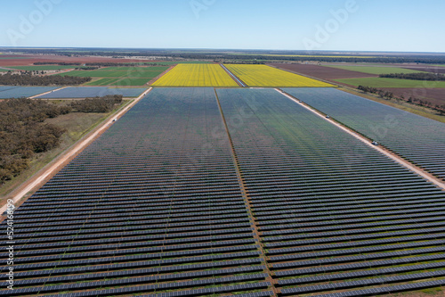 solar power  grid near the New South Wales town of Hillston. photo