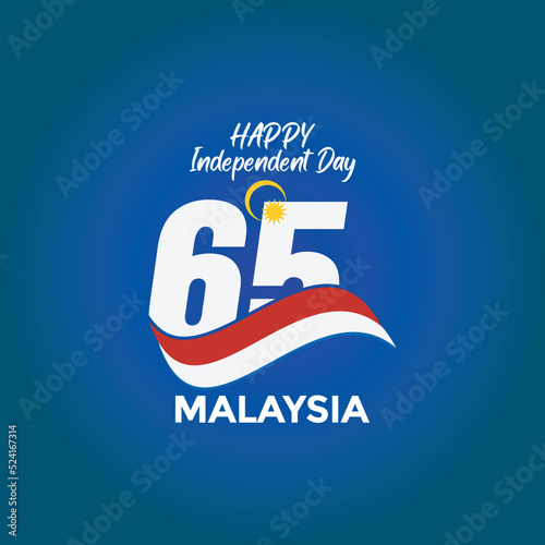 65th independence day malaysia media social design