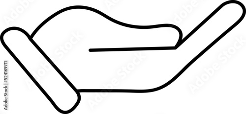 Hand receive icon vector illustration on white background..eps