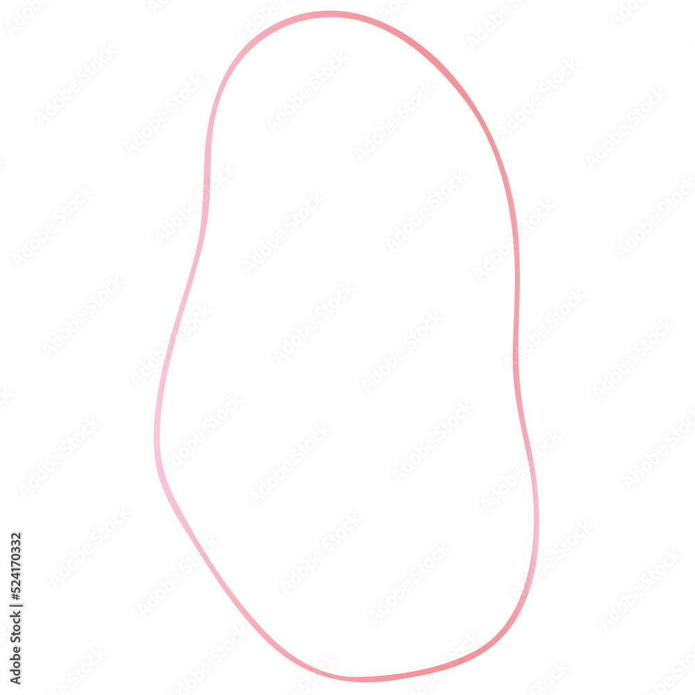 Rose gold abstract shape outline Rose gold abstract shape outline