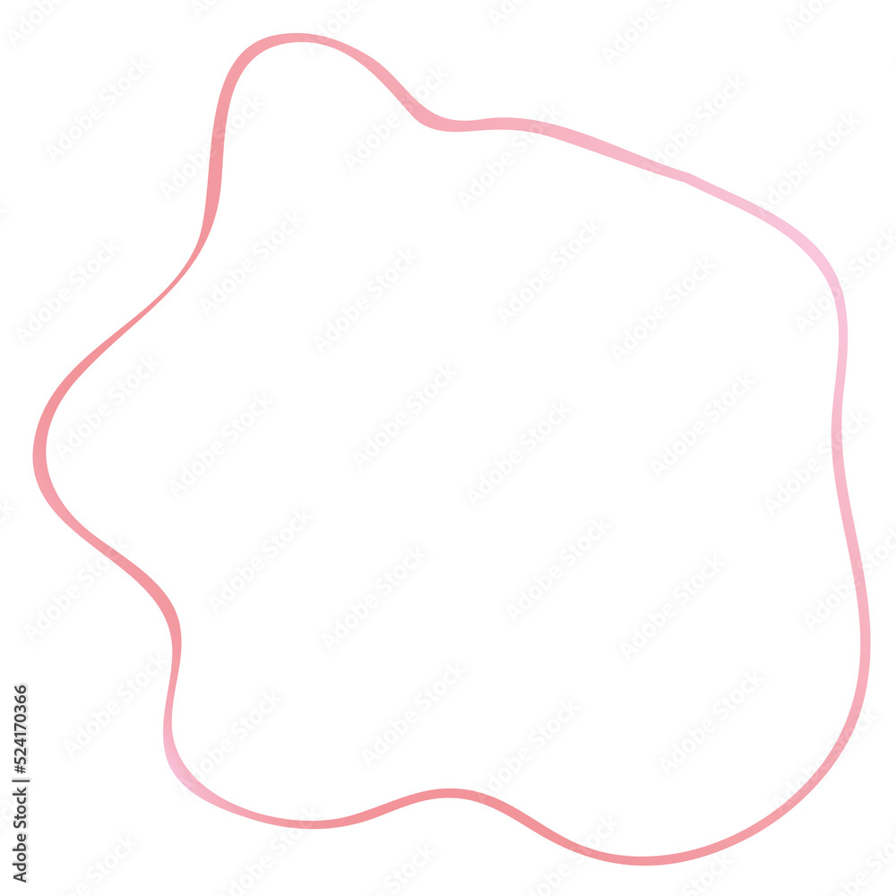 Rose gold abstract shape outline Rose gold abstract shape outline
