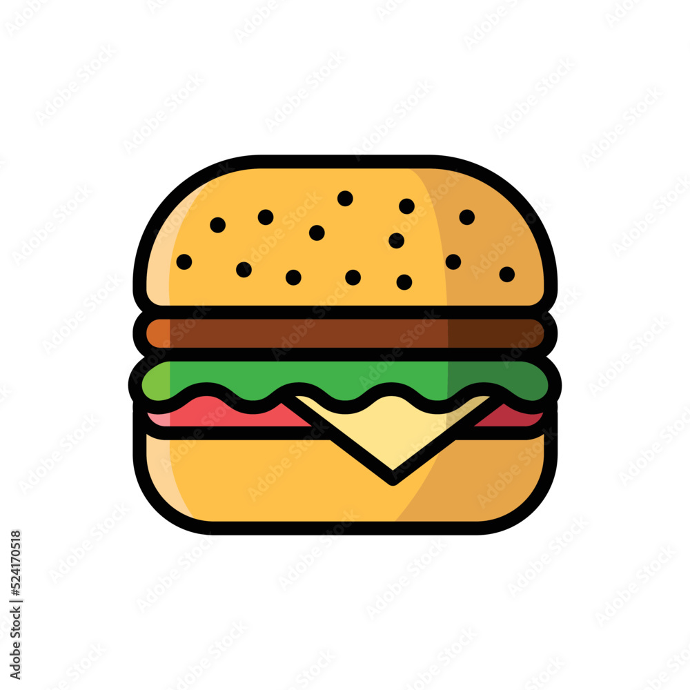 hamburger icon vector design template in white background hamburger icon vector design template in white background