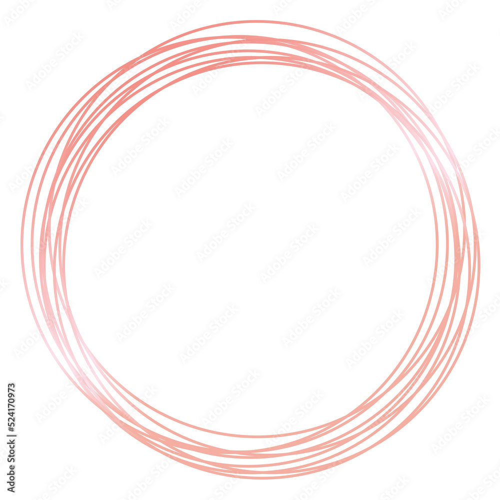 Fototapeta premium Rose Gold Abstract Shape Line