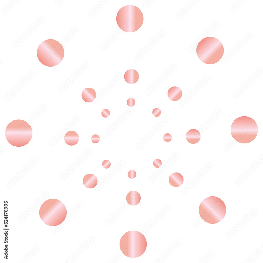 Rose Gold Abstract Shape Line Rose Gold Abstract Shape Line