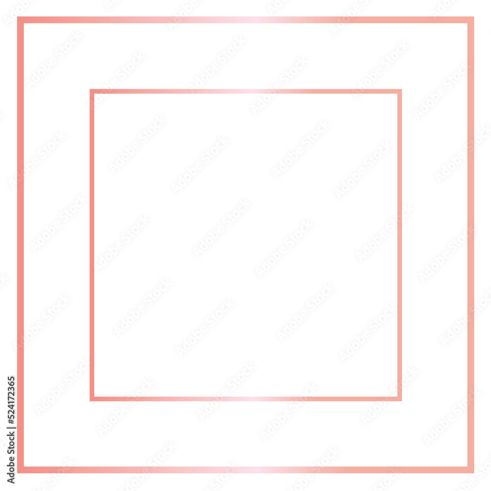 Rose Gold Square Frame Rose Gold Square Frame