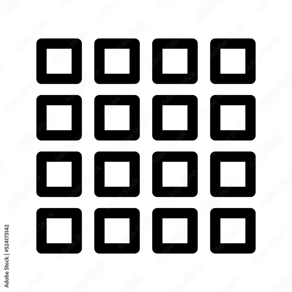 Grid Icon Vector Symbol Design Illustration Grid Icon Vector Symbol Design Illustration