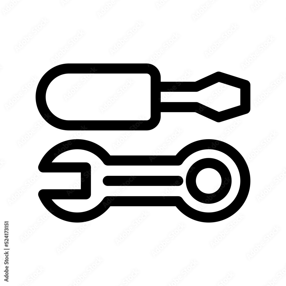 Tools Icon Vector Symbol Design Illustration Tools Icon Vector Symbol Design Illustration