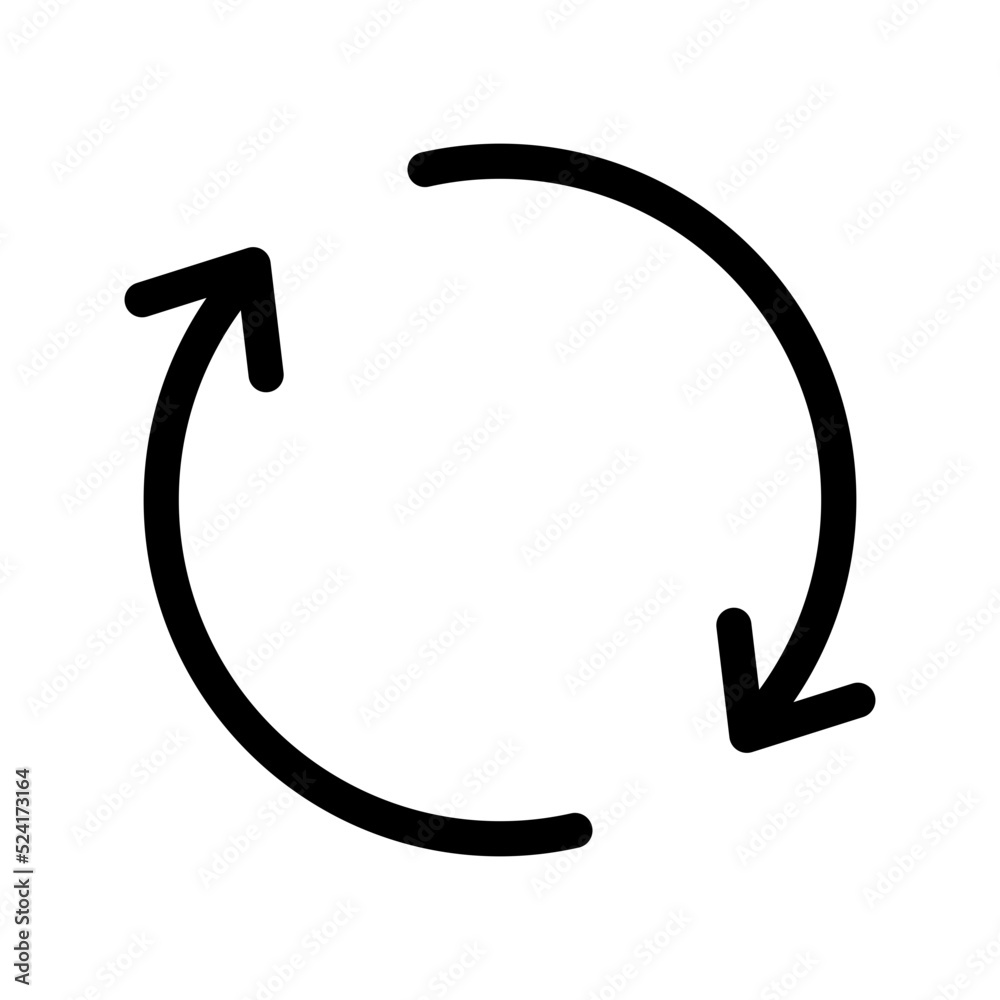 Reload Icon Vector Symbol Design Illustration Reload Icon Vector Symbol Design Illustration