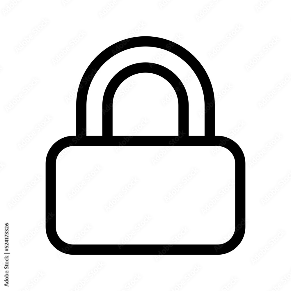 Lock Icon Vector Symbol Design Illustration Lock Icon Vector Symbol Design Illustration