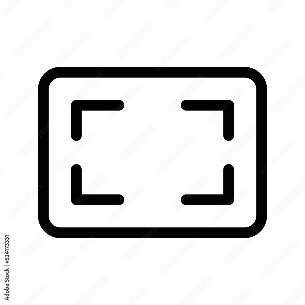 Aspect Ratio Icon Vector Symbol Design Illustration
