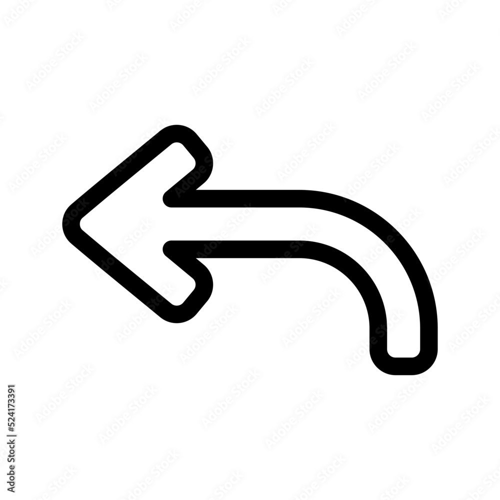 Backward Icon Vector Symbol Design Illustration Backward Icon Vector Symbol Design Illustration