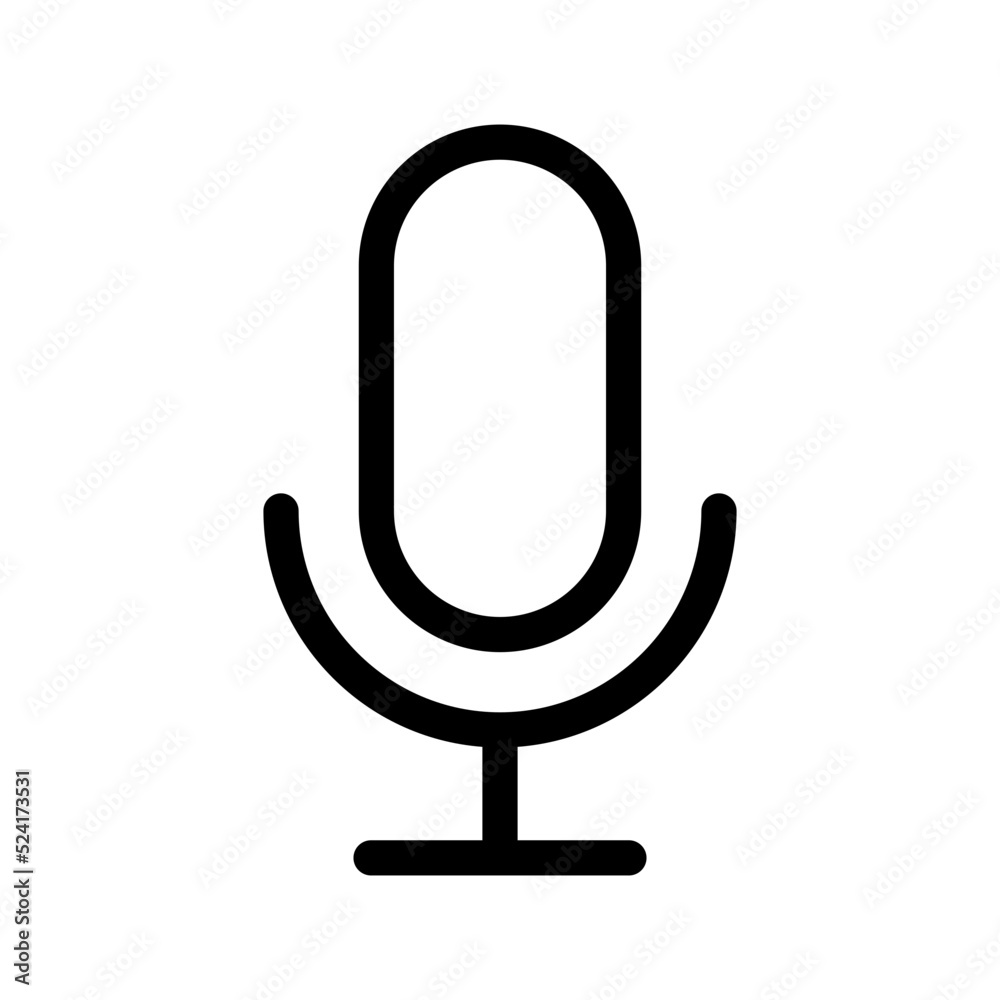 Microphone Icon Vector Symbol Design Illustration Microphone Icon Vector Symbol Design Illustration