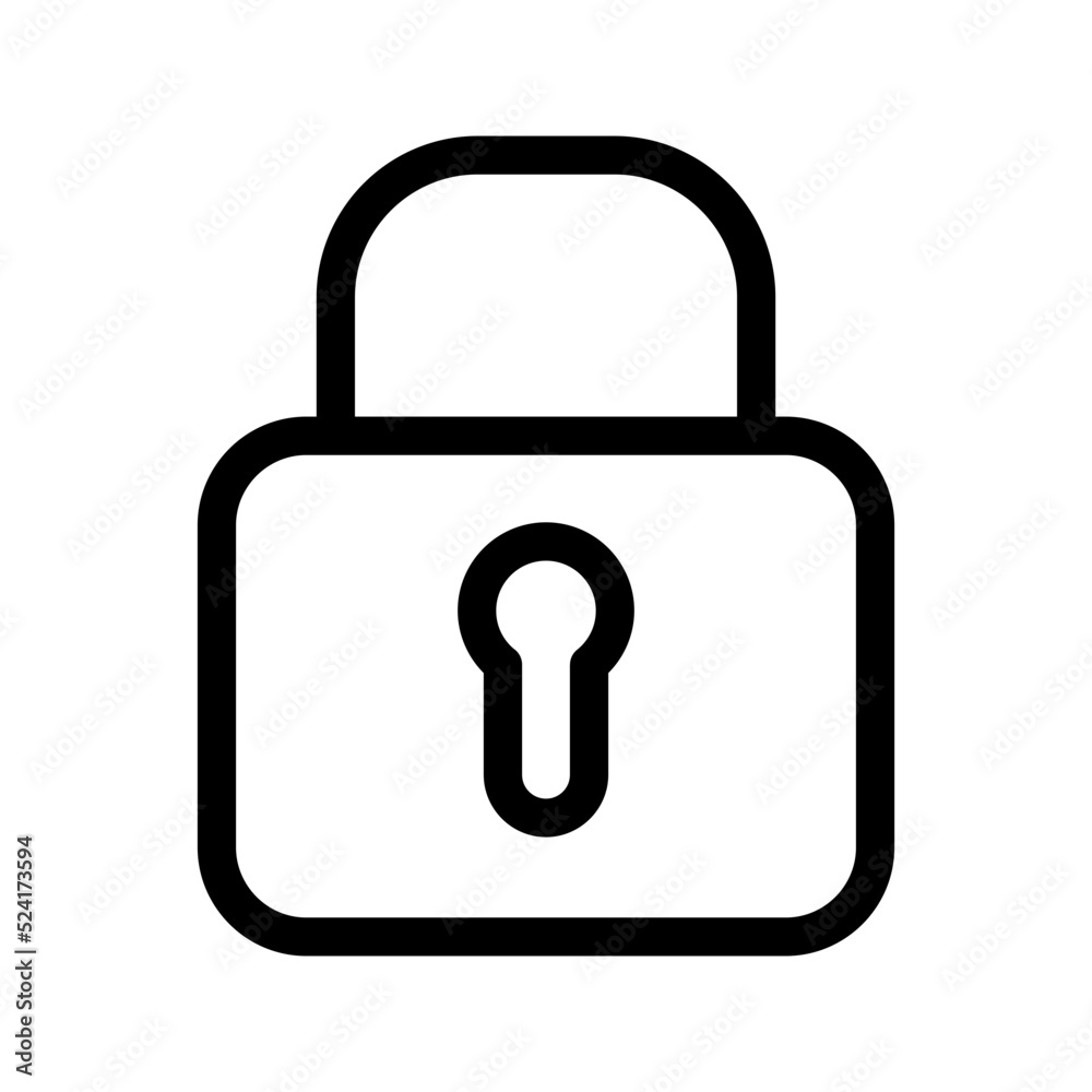 Padlock Icon Vector Symbol Design Illustration Padlock Icon Vector Symbol Design Illustration