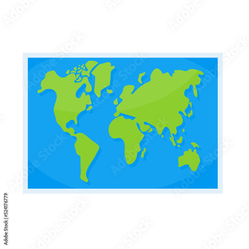 world map vector science learning tourism concept