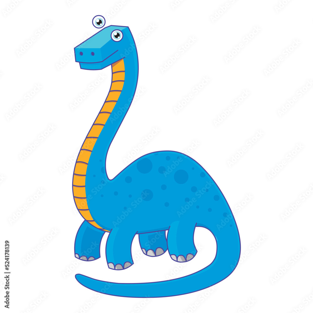 Illustration of Dino Brontosaur