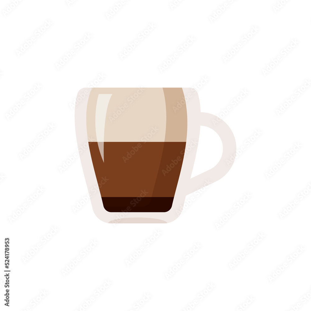 Hot coffee mug vector. Popular drink menu in the cafe For drinking to wake up in the morning Hot coffee mug vector. Popular drink menu in the cafe For drinking to wake up in the morning