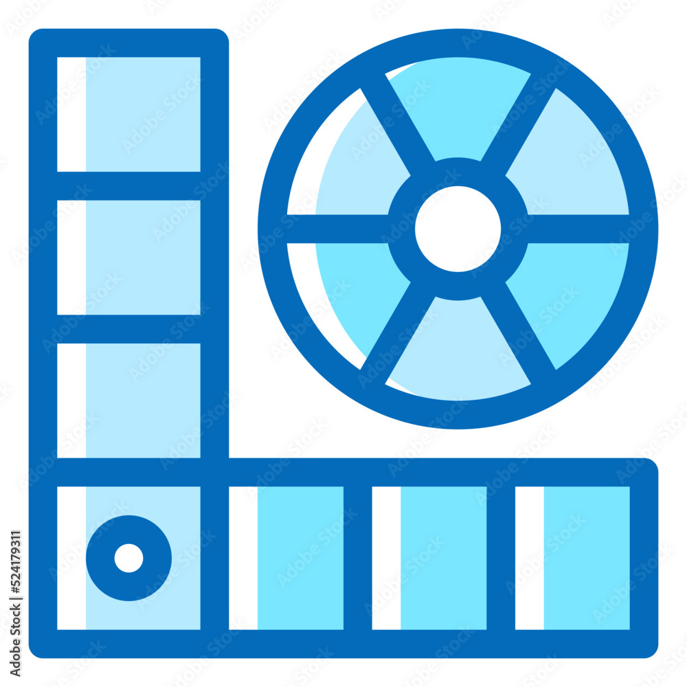 color palette Icon Illustration color palette Icon Illustration
