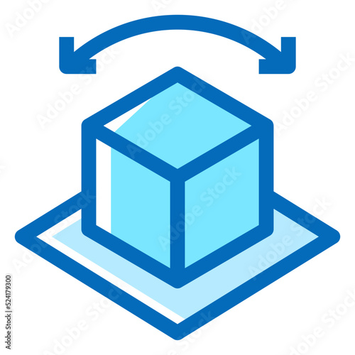 3d modeling Icon Illustration