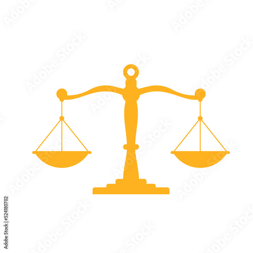 judge scales The symbol of justice in the judgment of the judges in the courts.