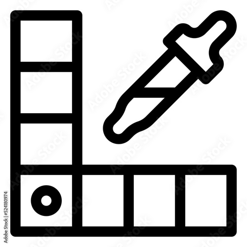 color picker Icon Illustration