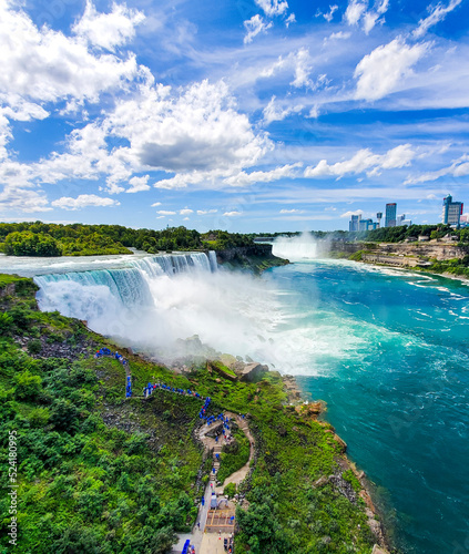 falls and rainbow