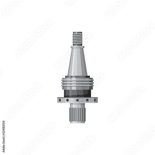 Starter-assy bendix, car starter detail isolated icon. Vector motor part accessories, electric starter repair service equipment. Motorcycle mechanic automotive mechanism, automobile spare part