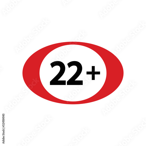 Free Download twenty two plus icon in flat style. 22+ vector illustration - GFXLoad