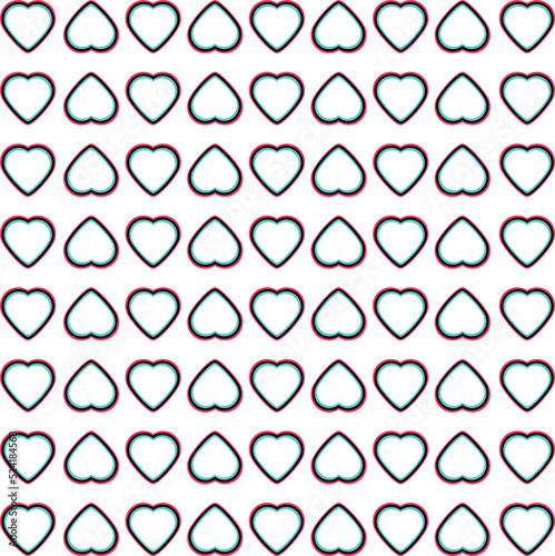 Hearts patterns fresh modern - valentine vector.
