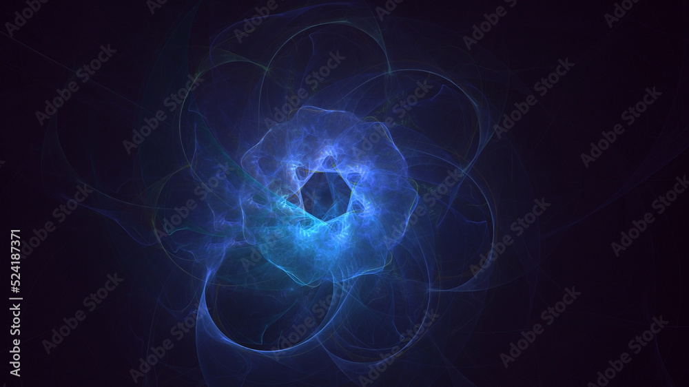 3D rendering abstract circle light background