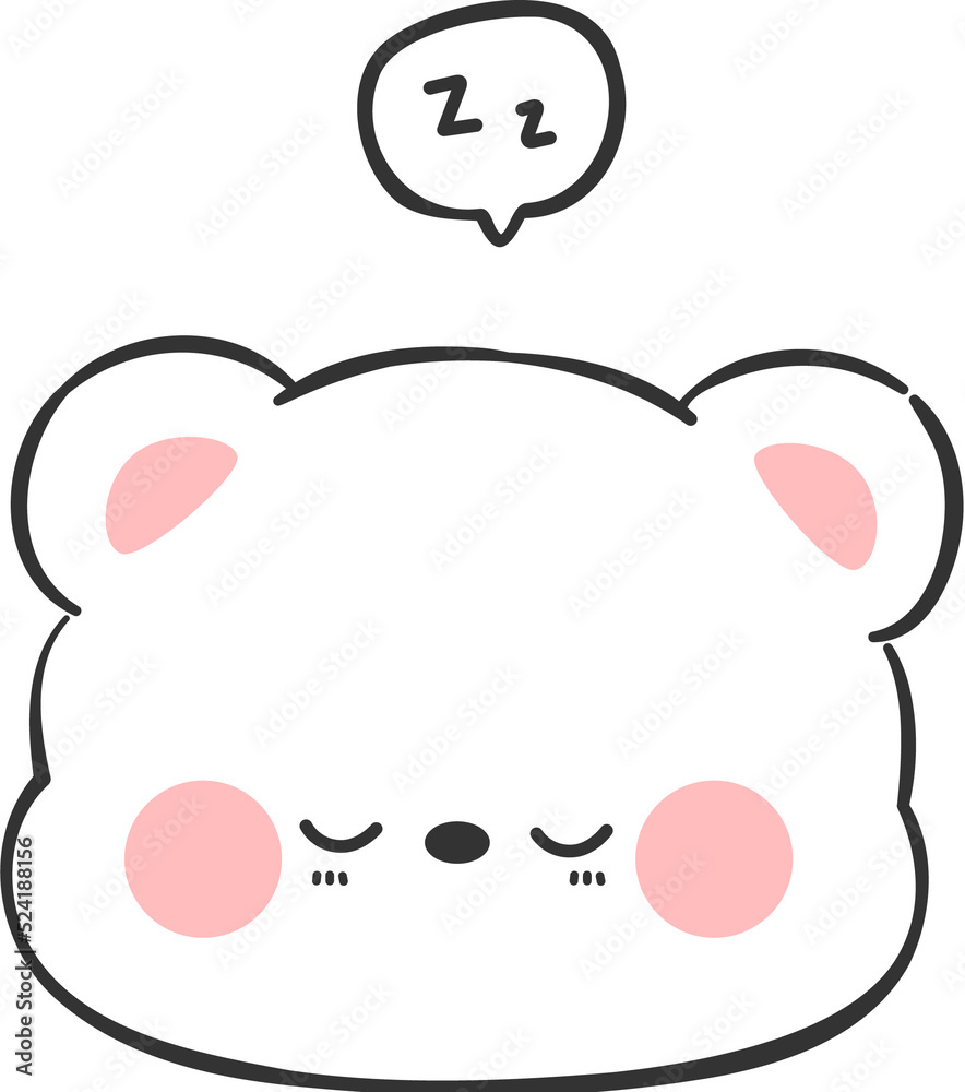 custom made wallpaper toronto digitalcute bear head cartoon element