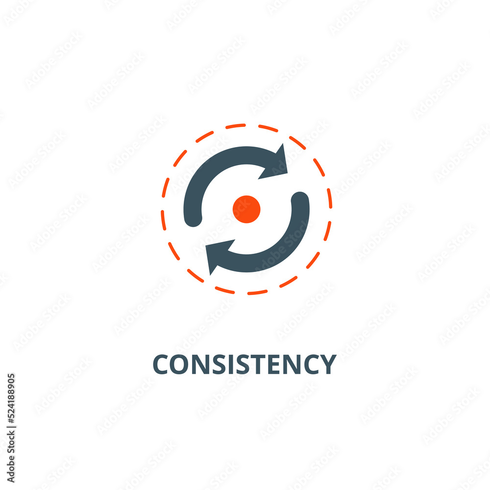 Consistency icon with simple element illustration concept symbol design used for web and mobile Consistency icon with simple element illustration concept symbol design used for web and mobile