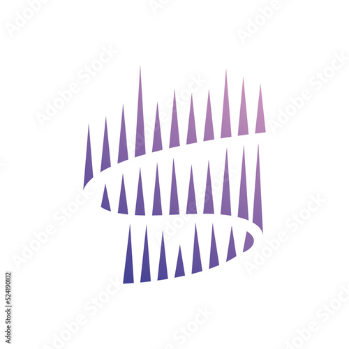 aurora logo design icon illustration vector template