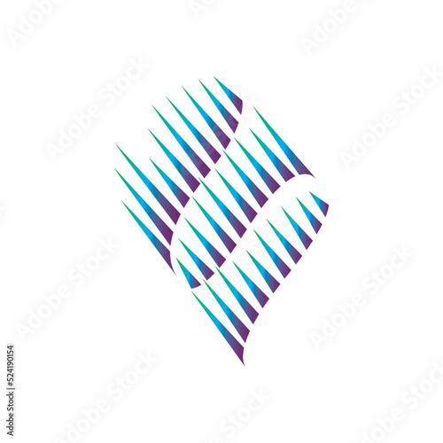 aurora logo design icon illustration vector template