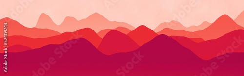 modern mountains ridges in sunrise time computer graphics texture or background illustration