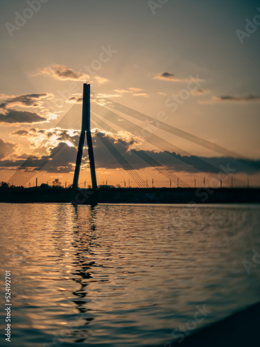 bridge at sunset