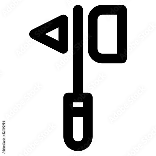 Reflex Hammer Icon Illustration