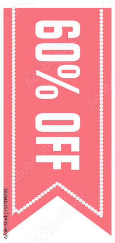 sale banner isolated on transparent background