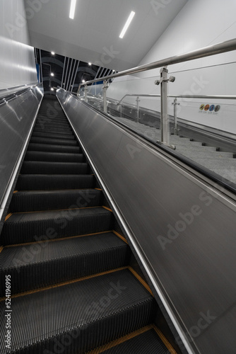 Escalator in subway station