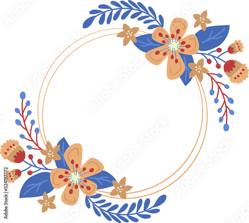 flower illustration on transparent background