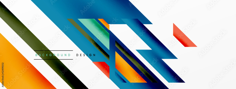 Dynamic lines background. Wallpaper for concept of AI technology, blockchain, communication, 5G, science, business and technology