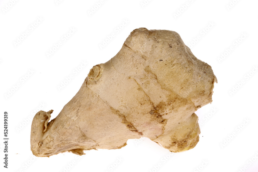 Fresh ginger isolated on a white background Fresh ginger isolated on a white background