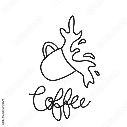 Hand drawn Coffee cup Icon