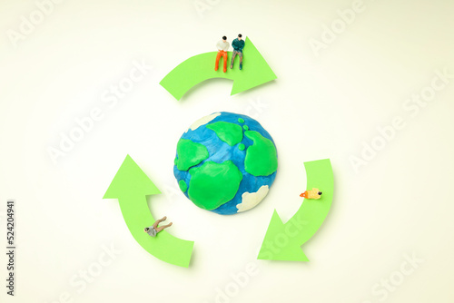Concept of Save the world and Recycling