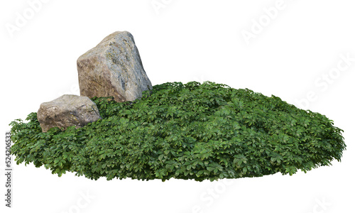 stone Garden decoration on a transparent background 