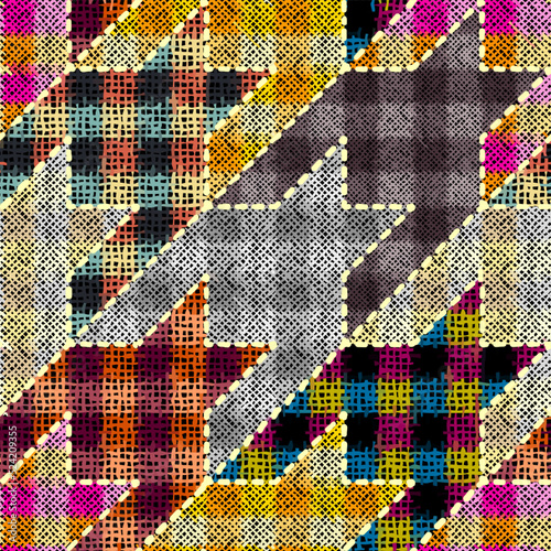 Imitation of a texture of rough canvas. Seamless pattern.