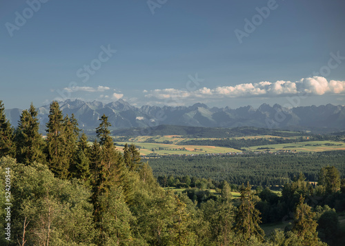 Fototapeta Naklejka Na Ścianę i Meble -  krajobraz górski, widok na Tatry