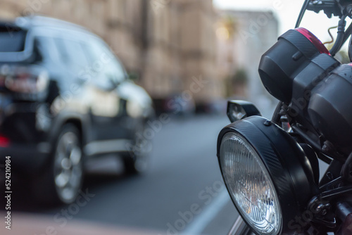 Close Up of the light of a motorcycle © daniele russo
