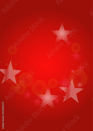 Vector Magical Glowing Background with Silver White and Purple Falling Stars on Red. Sparkle Star Night Cover and Card Design. Christmas and New Year Poster. Glittery Confetti Frame.