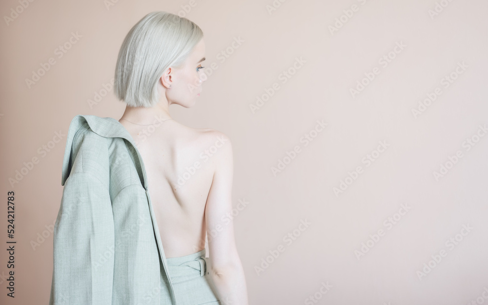 Portrait of a beautiful young woman in a coat. Portrait of a beautiful young woman in a coat.