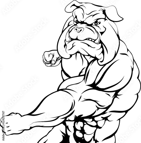 Tough bulldog character pun...